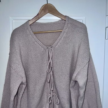 Pull hiver avec noeud 
