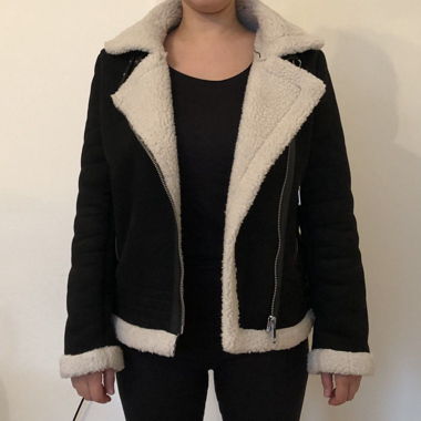 Wie NEU Aviator Kunstlederjacke ONLY Gr. 38