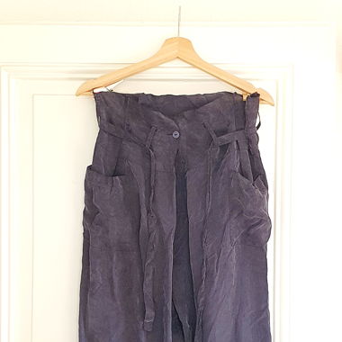 Pantalon ample taille haute