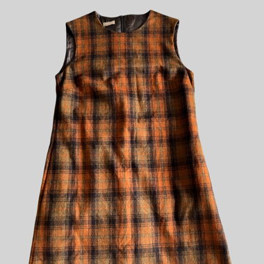 Robe midi à carreaux de Caractère
