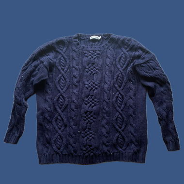Navy knit sweater