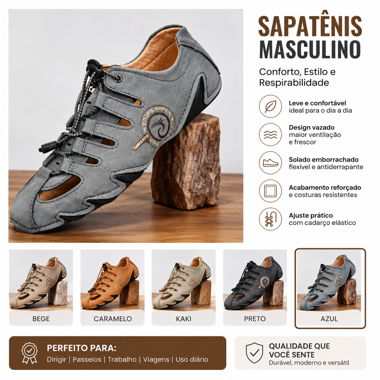 Chaussures homme noires et gris