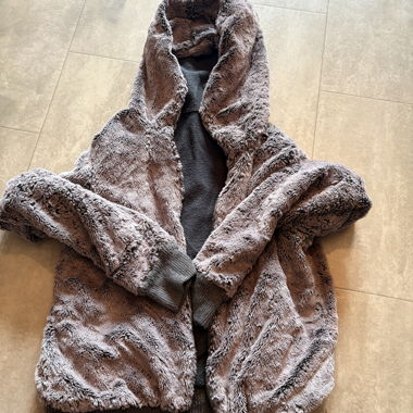 Fluffy Hooded Coat