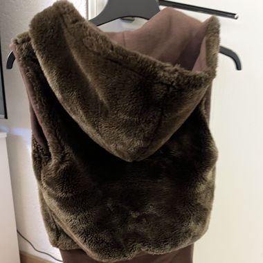 Gilet braun flauschig