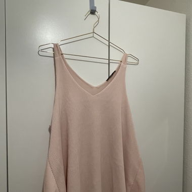 Trägershirt lang rosa