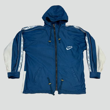 Vintage Nike reversible hoodie, navy blue L