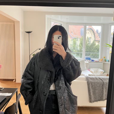 Vintage brown leather jacket 
