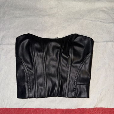 Bershka Black Crop Top