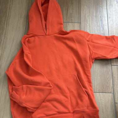 Felpa arancione Zara, taglia M