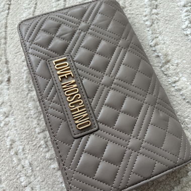 Borsa a tracolla Love Moschino Taupe