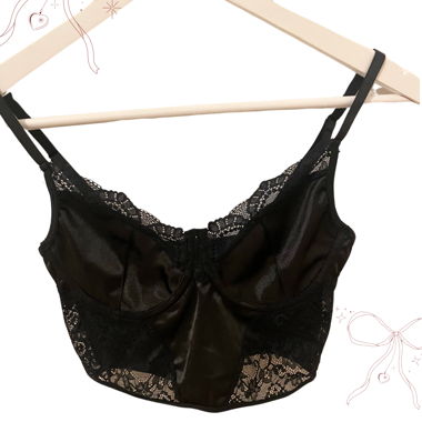 Corset top with lace