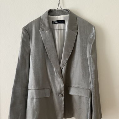 Blazer argenté Zara