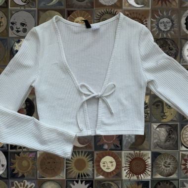 cardigan à nouer