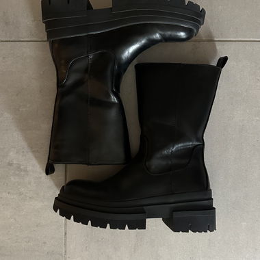 Black Platform Ankle Boots