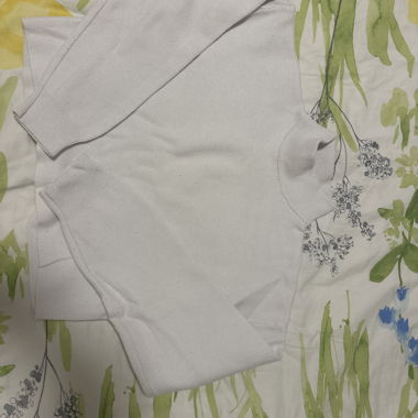 Pull blanc en coton