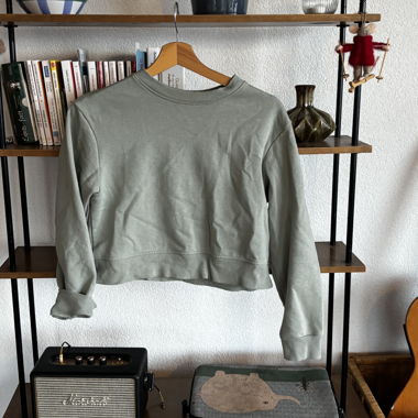 Kurzes Sweatshirt grün KIABI XXS