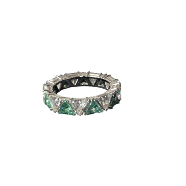 Swarovski Ring in Silber / Smaragdgrün