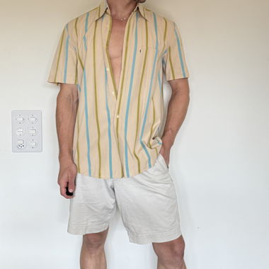 Camicia in cotone BOSS Hugo Boss a maniche corte