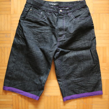 Jeans kurze Hose Shorts HipHop Raw Blue