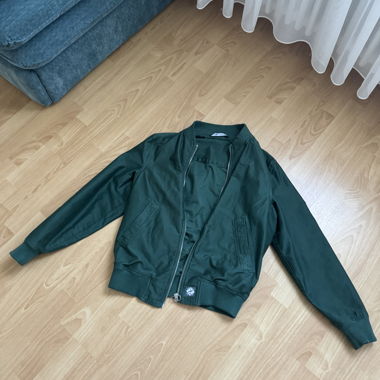 Green Bomber Jacket - ZARA