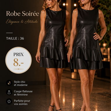 Black Evening Dress Size 36