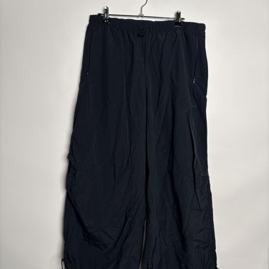 Adidas black Wideleg baggy Trackpants