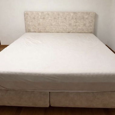 Boxspring bed 180x200cm beige