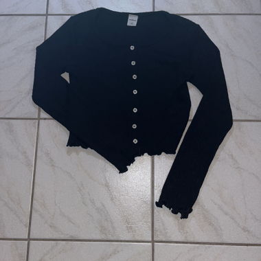 Schwarze Strickjacke