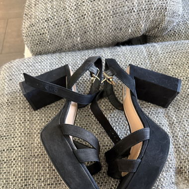 schwarze Sandalen von Dune London – Gr. 38
