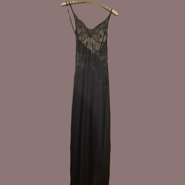 Black Lace Chemise Dress
