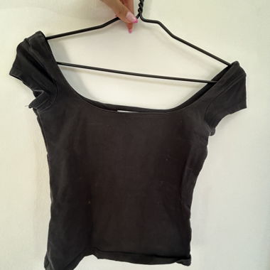 Black Crop Top by Subdued