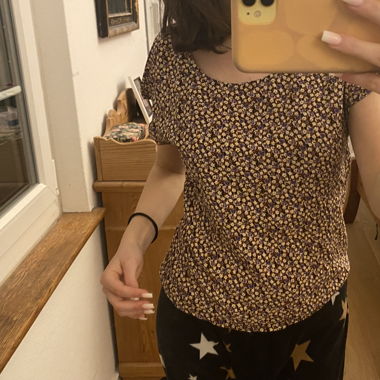 flowered blouse
