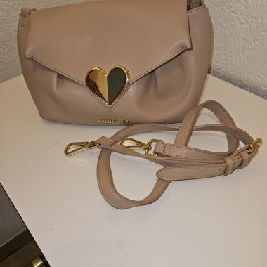 Sac bandouliere rose poudree Moschino 