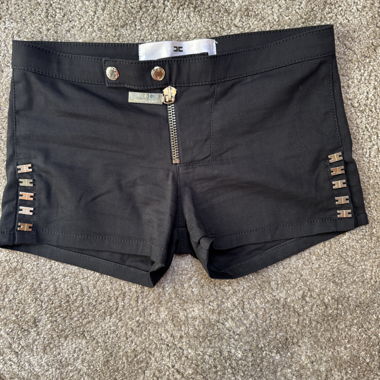 Mini-short Elisabetta Franchi Jeans Nero Taglia M