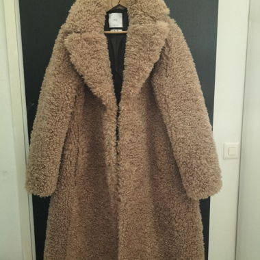 Manteau teddy MNG marron taille XL