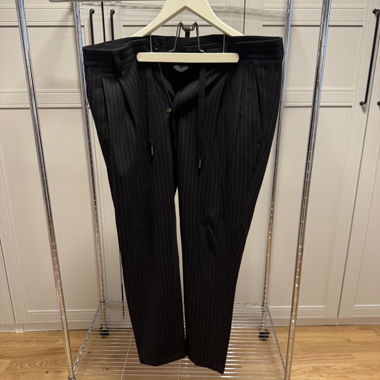 Pantaloni Dolce & Gabbana Gr. 48 nero righe sottili