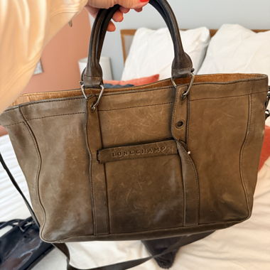 Borsa cabas Longchamp marrone