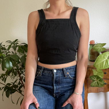 Jeans-Top zum Binden