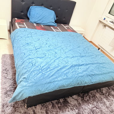 Bed with frame and mattress 