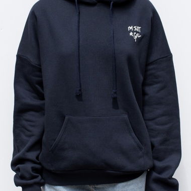 Blue hoodie