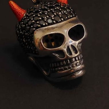 Thomas Sabo Ciondolo Teschio, 925 Argento
