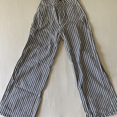 Jeans larghi a righe
