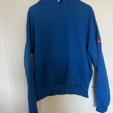 Blue Hooded Sweatshirt