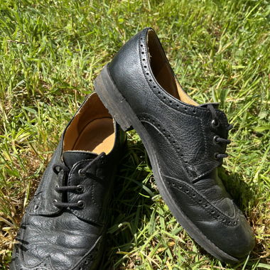 Schwarze Halbschuhe
