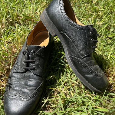 Schwarze Halbschuhe