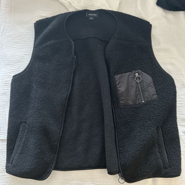Monki teddy Gilet, L