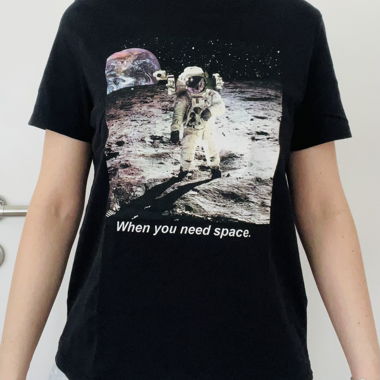 "Huston We Have A Problem!" T-shirt nero