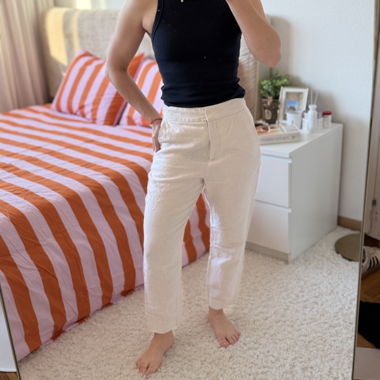 Beige Stoffhose LINHO ZARA