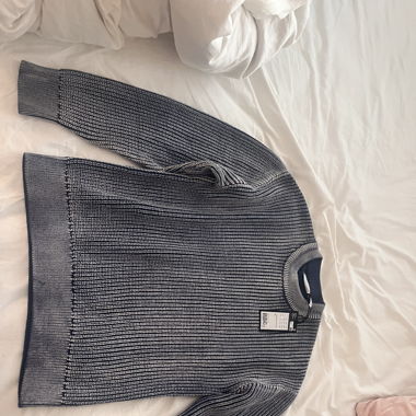 Weekday Heavy Knit Sweater Blue 