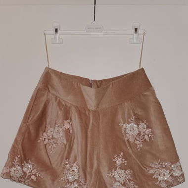 Pink Shorts With Lace 